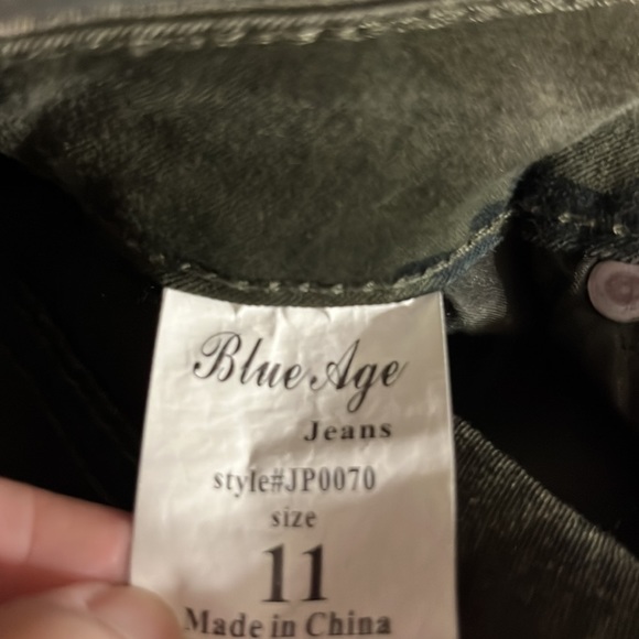 Blue Age Camo Skinny Jeans - Picture 3 of 4